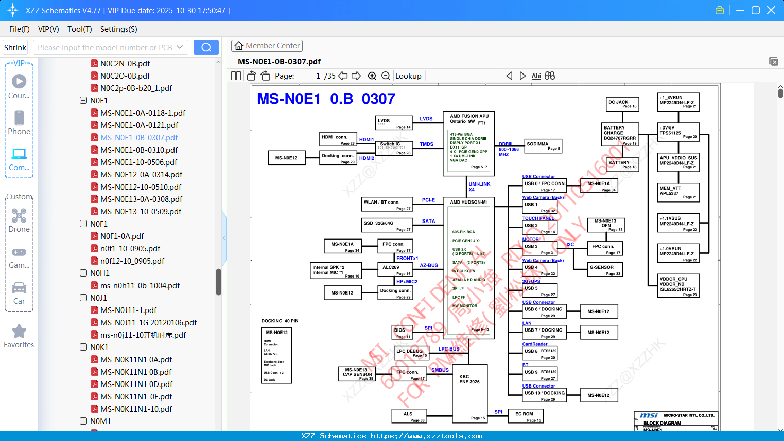 Laptop MSI MS-N0E1-0B-0307